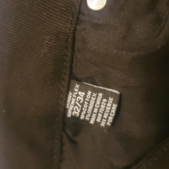 Men black/white Rue 21 skinny supreme flex jeans size 32/34 - Picture 5 of 7